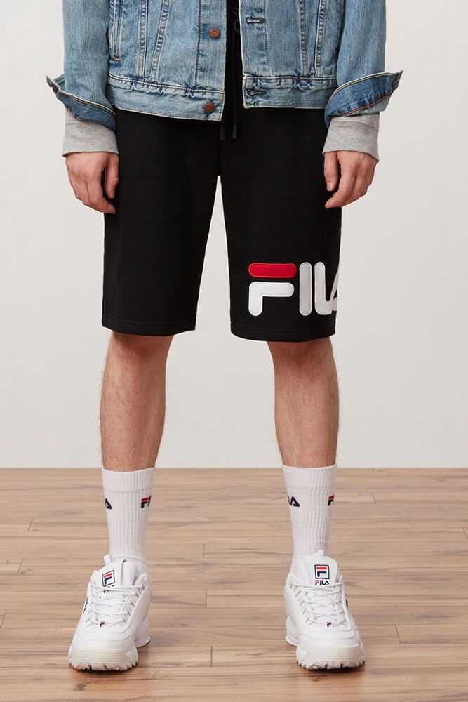 Fila Jax Black Shorts Mens - NZ 16953-AYSF